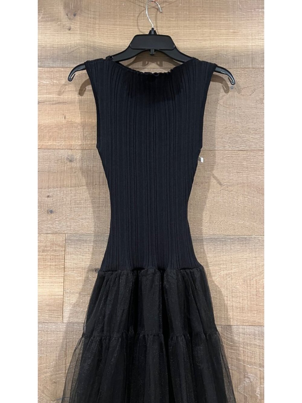 En Saison Darcy Sleeveless black Tulle Midi Dress size M - Picture 5 of 9